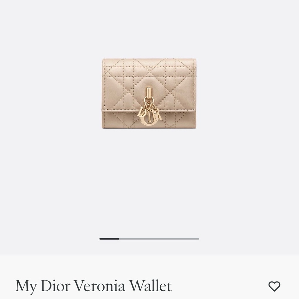 Dior Tan Quilted Wallet